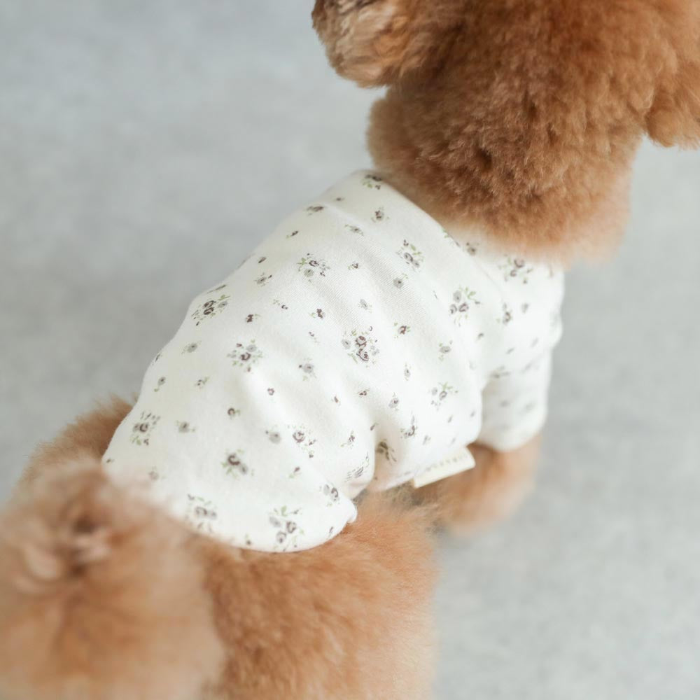 pico lace flower print tops