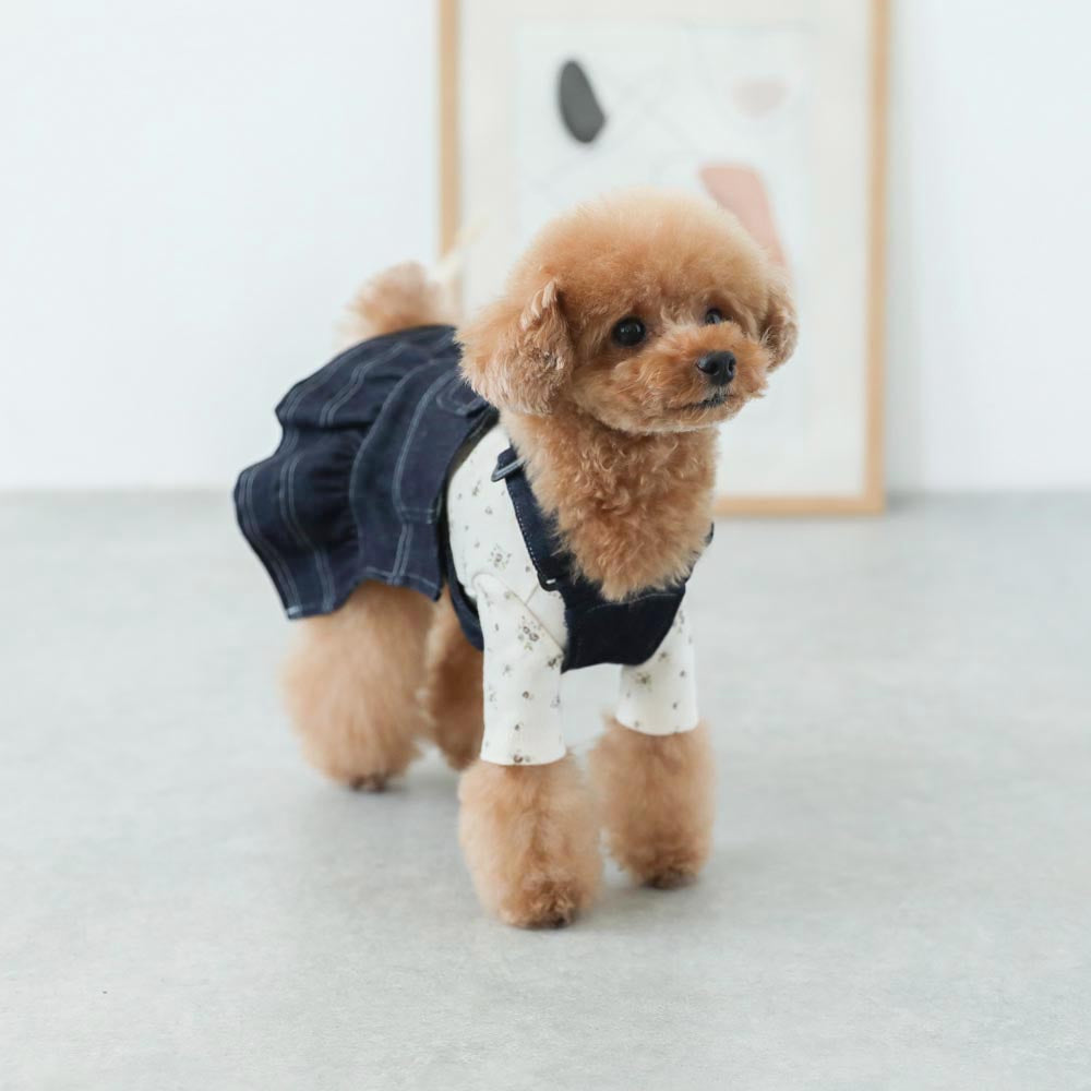 pico lace flower print tops