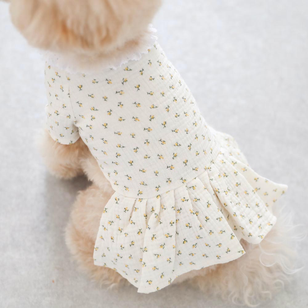 フラワーガーゼワンピース