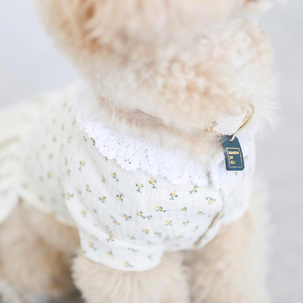 フラワーガーゼワンピース