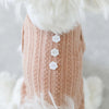 Button rib knit color tops