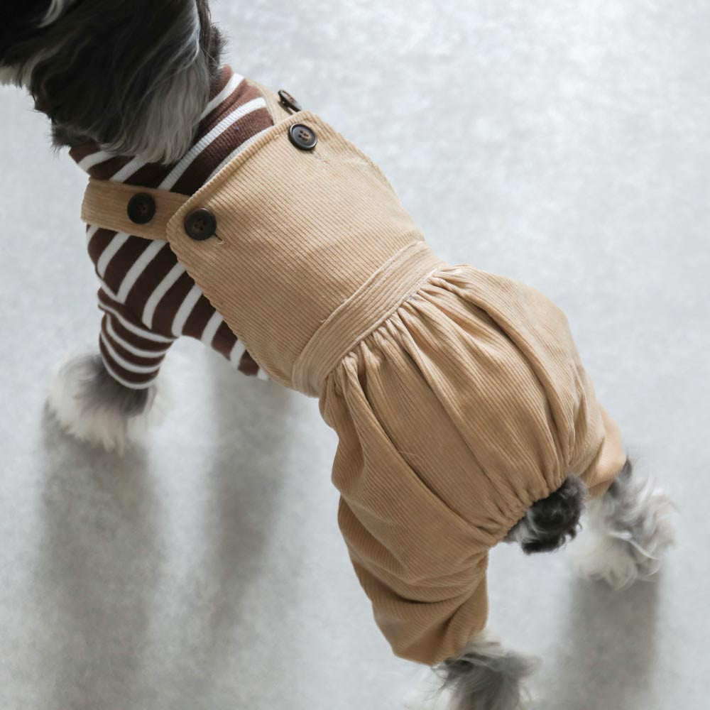 コーデュロイサロペットパンツ