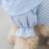 Frill Gingham Check Blouse