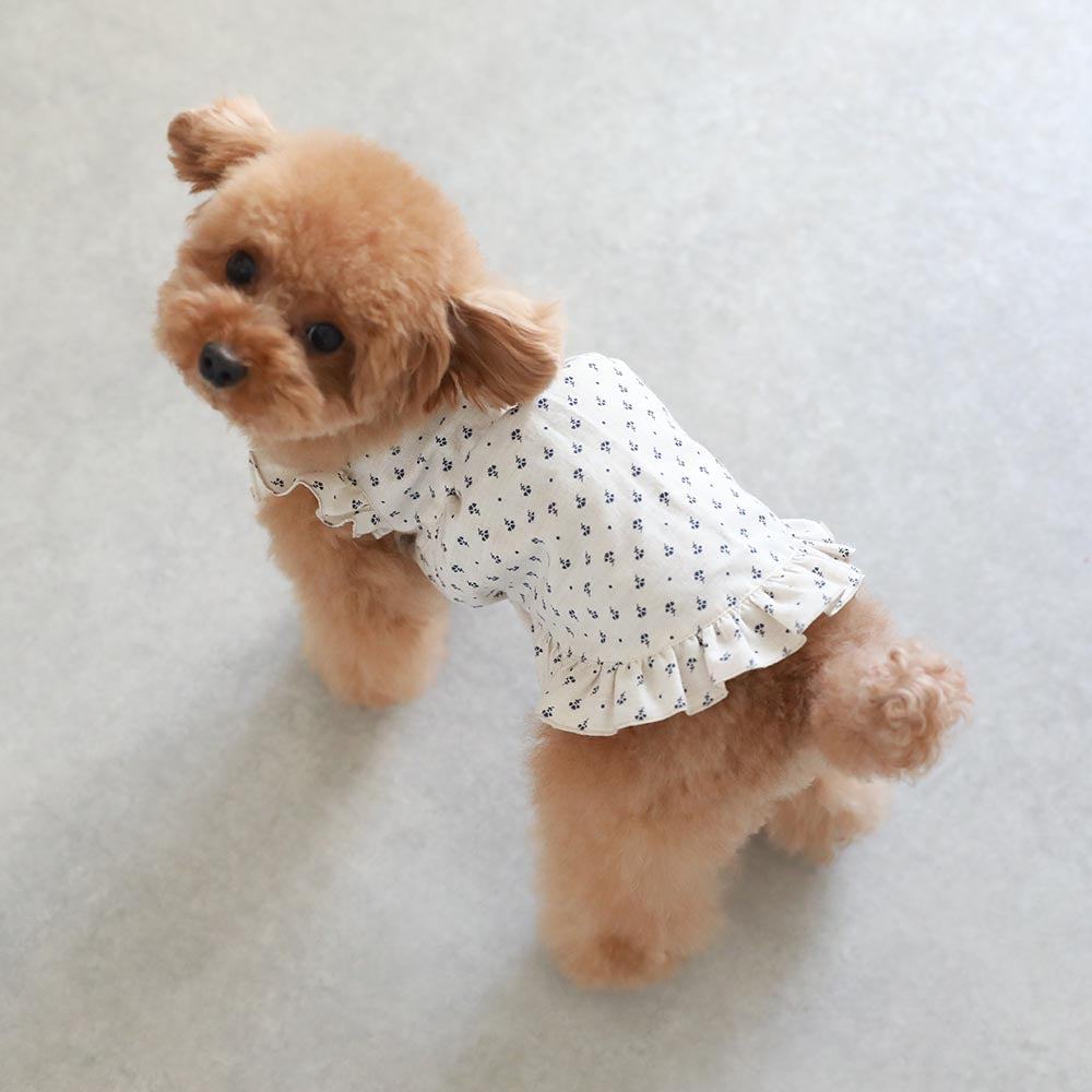 flower frill dress