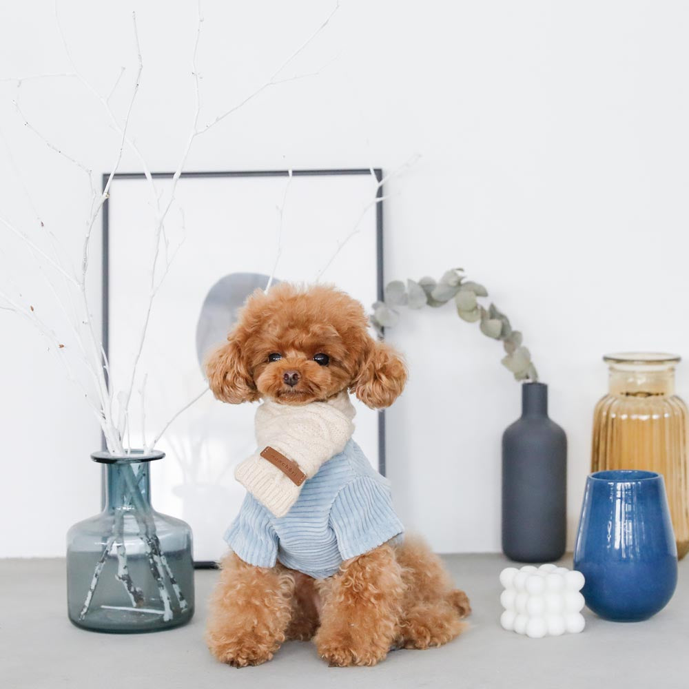 cashmere blend cable muffler