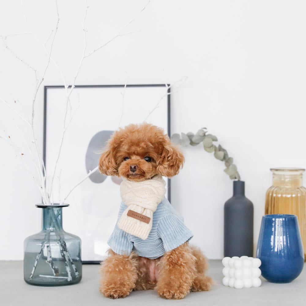 cashmere blend cable muffler