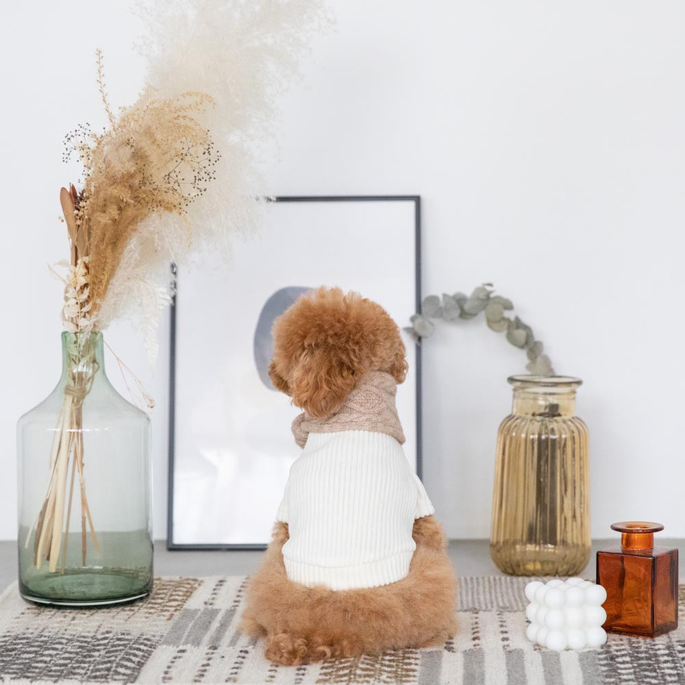 cashmere blend cable muffler
