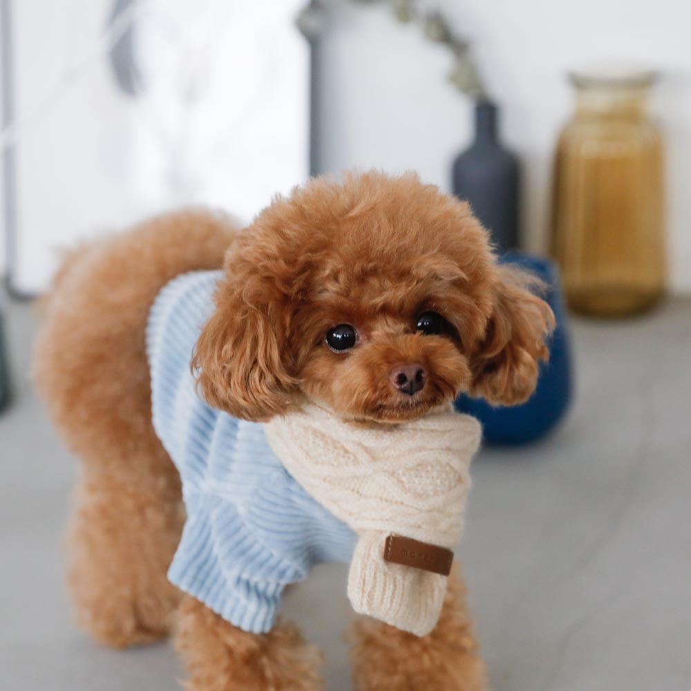 cashmere blend cable muffler