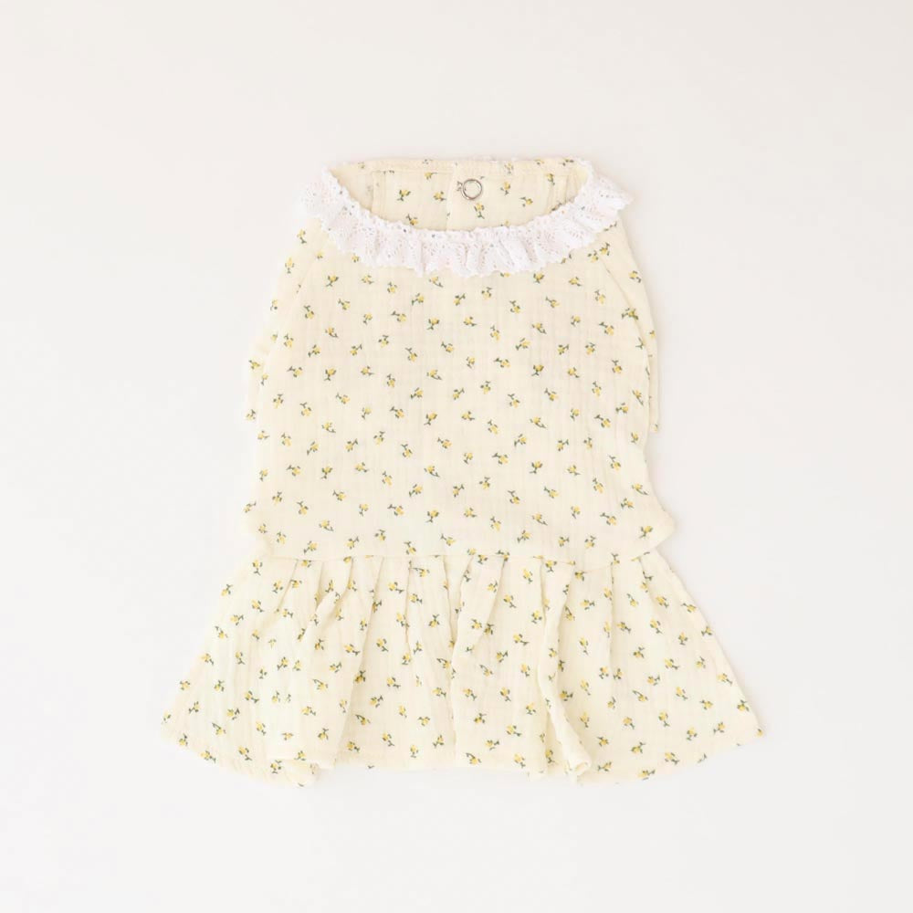 フラワーガーゼワンピース