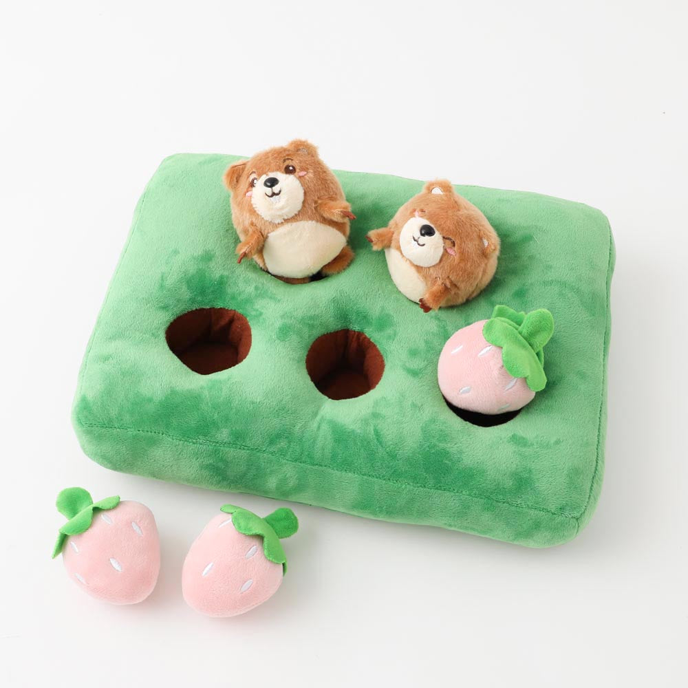 Nosework strawberry and forest animal toys