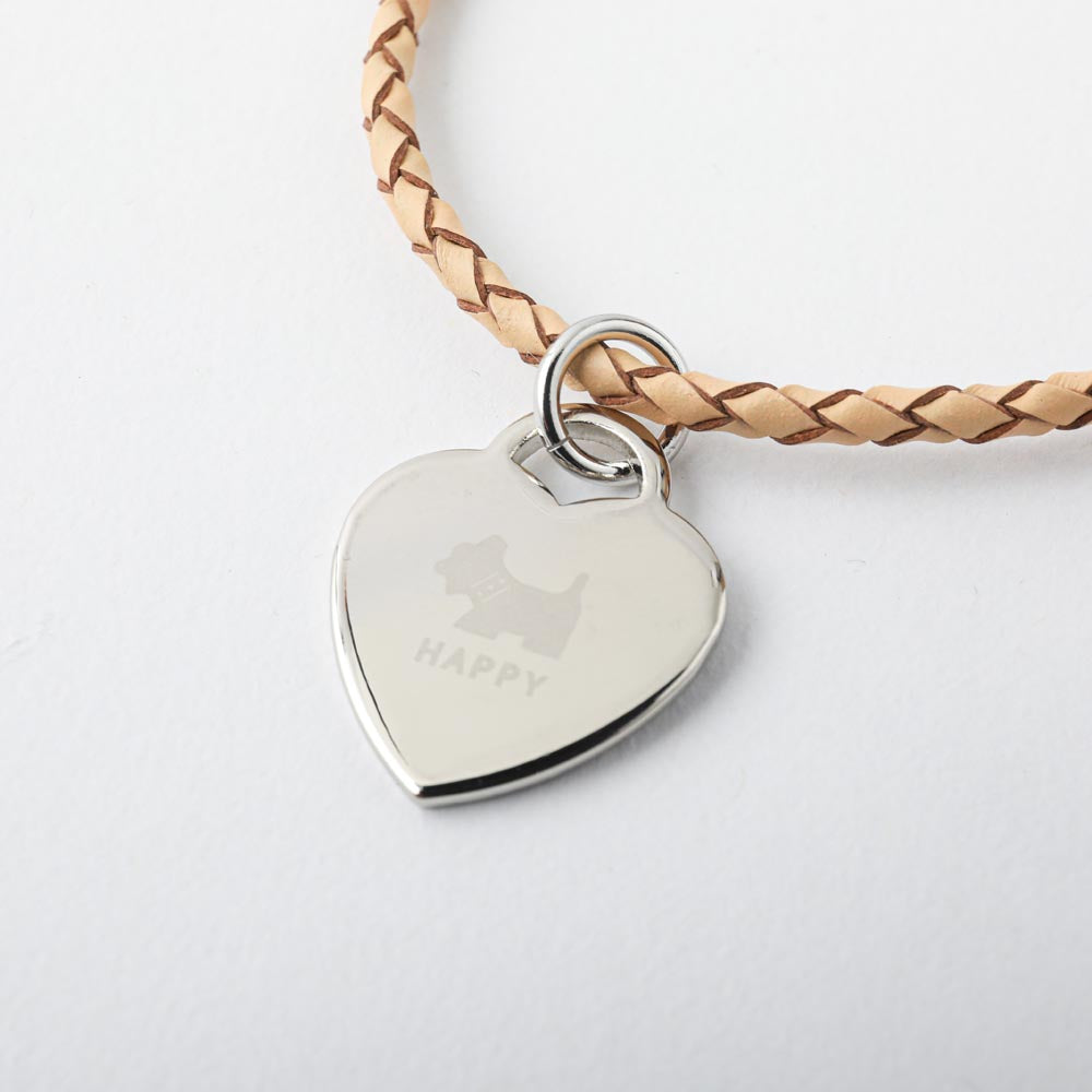 leather craft heart necklace