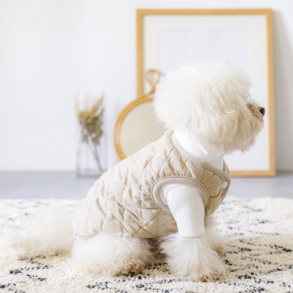 Different material combination quilting vest