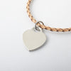 Leather Craft Heart Necklace