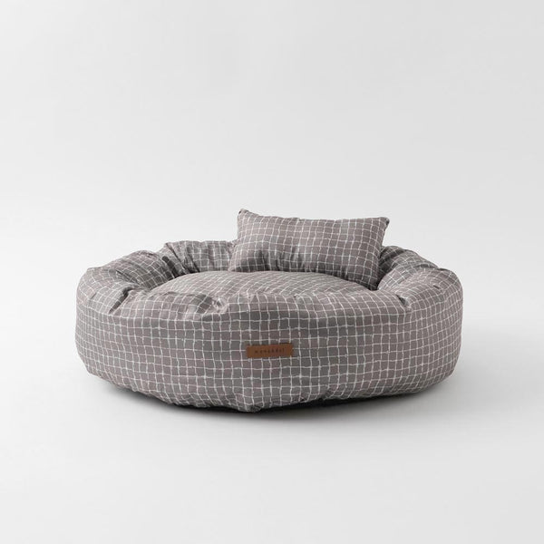 Graph Check Cushion Bed (Pillow Set)
