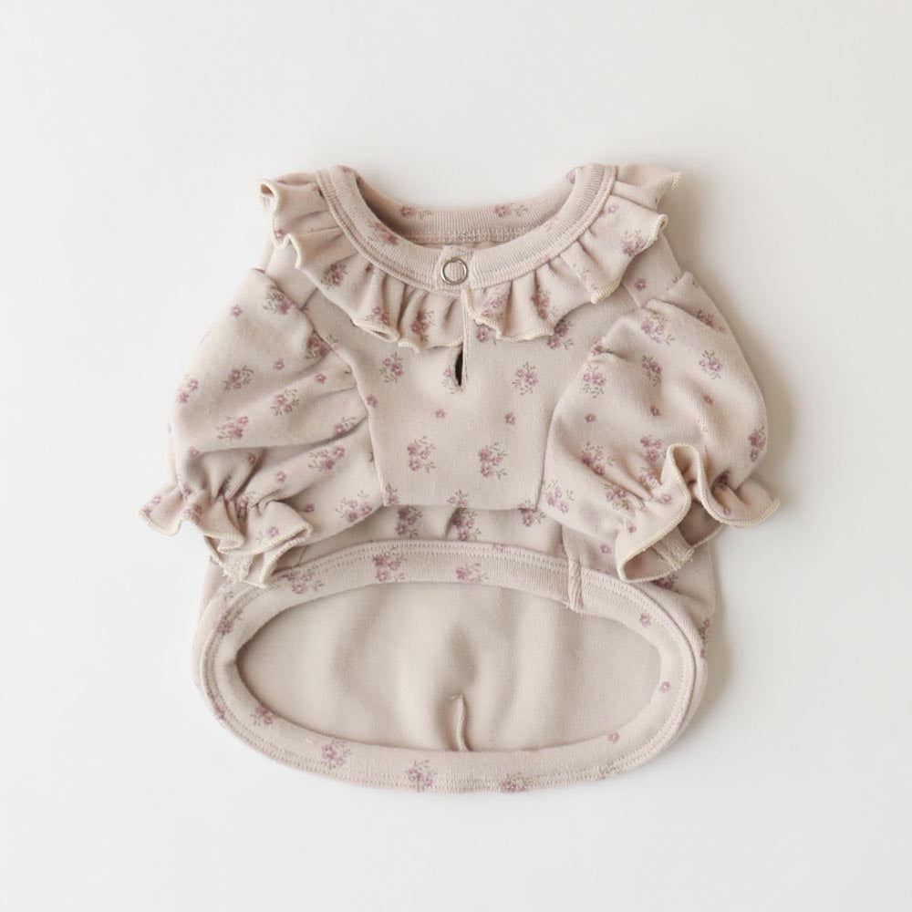 フラワー襟フリルブラウス – moncheri