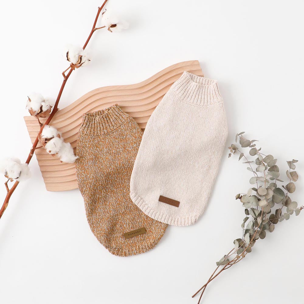 [Link Coordination SET] Cashmere cotton mix knit