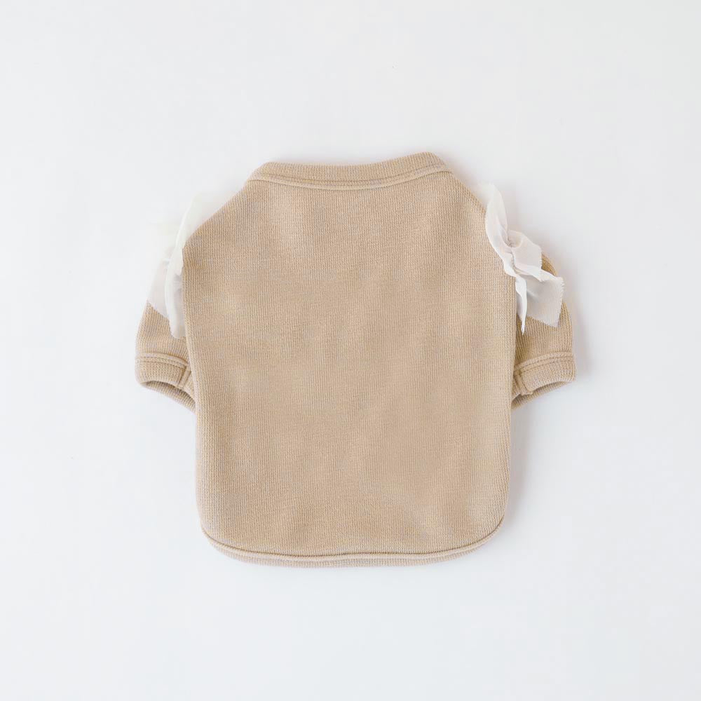 シフォンチュールフリルトップス