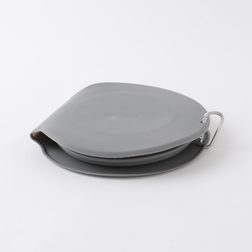 silicone compact double food bowl