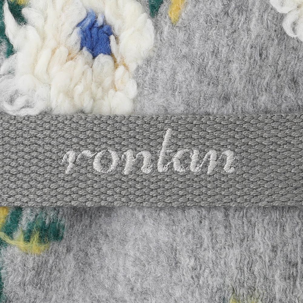 フラワーボアカフェマット【名入れ刺繍対応】
