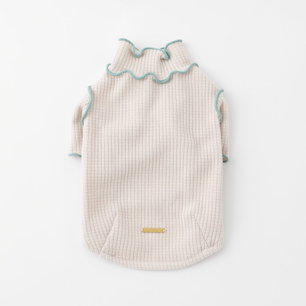 Mellow high neck pokopoko tops