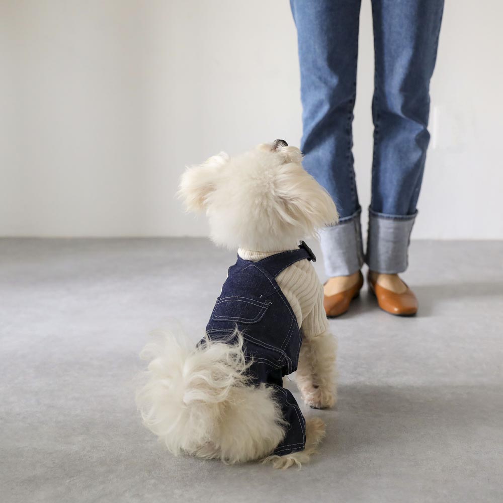 牛仔连身工作服