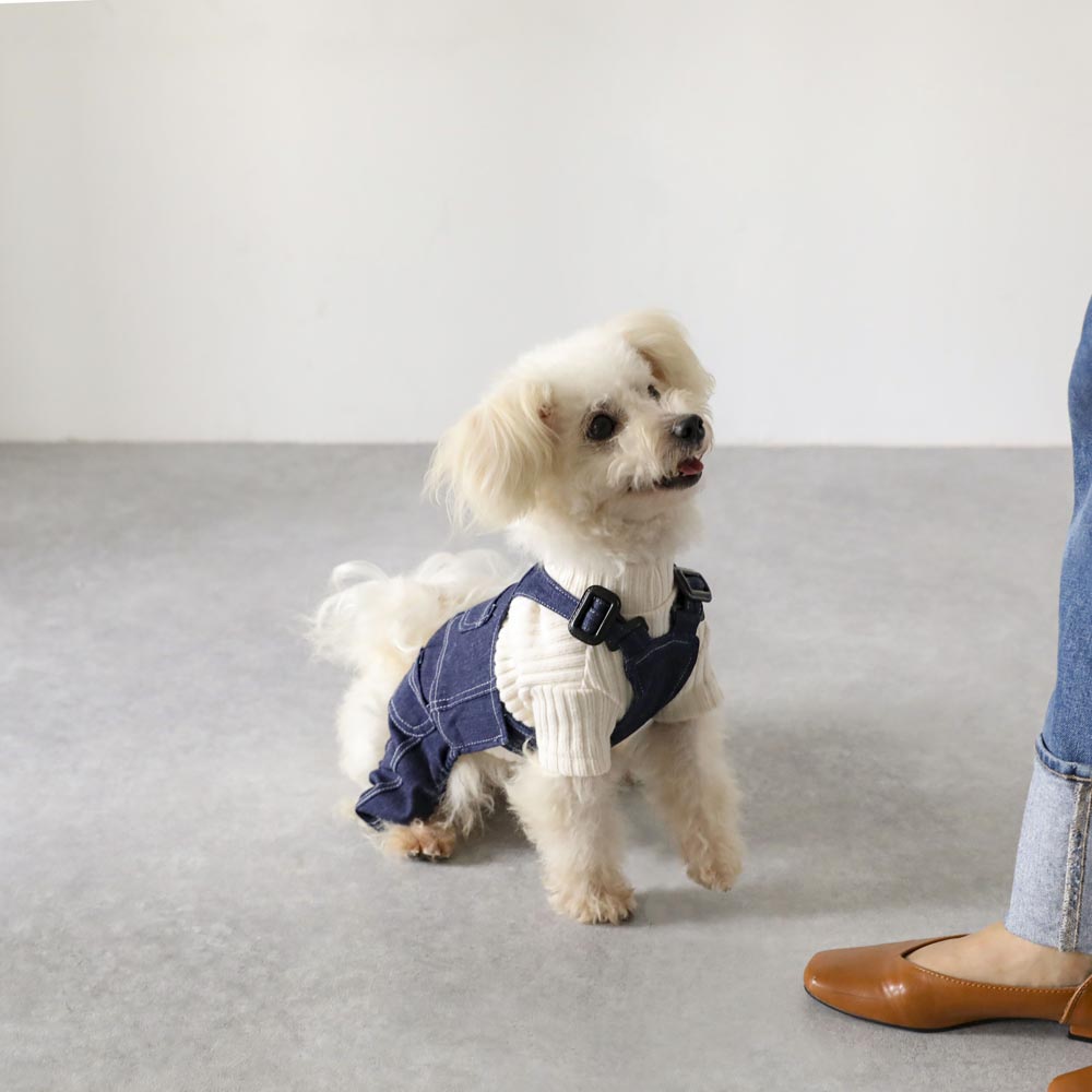 牛仔连身工作服