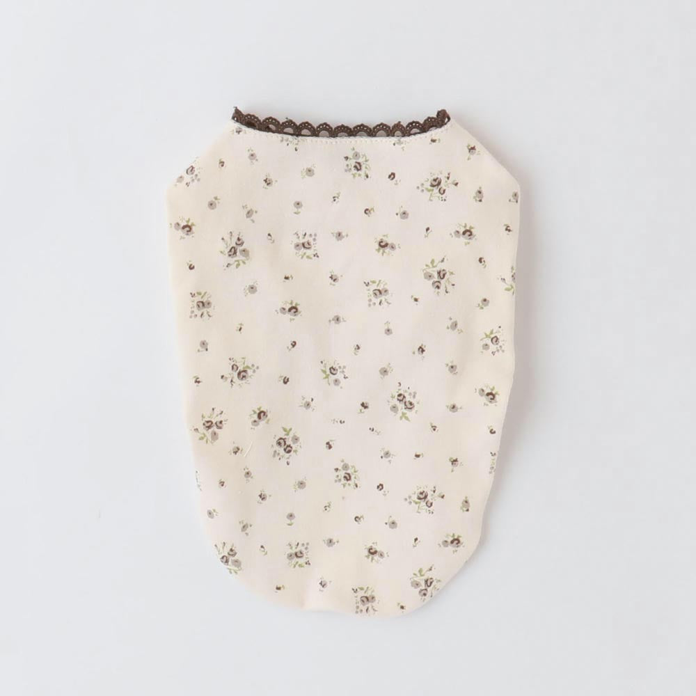 pico lace flower print tops