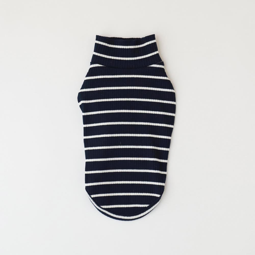 ハイネックボーダーリブトップス – moncheri