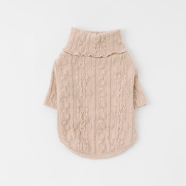 Cable knitting style mellow tops