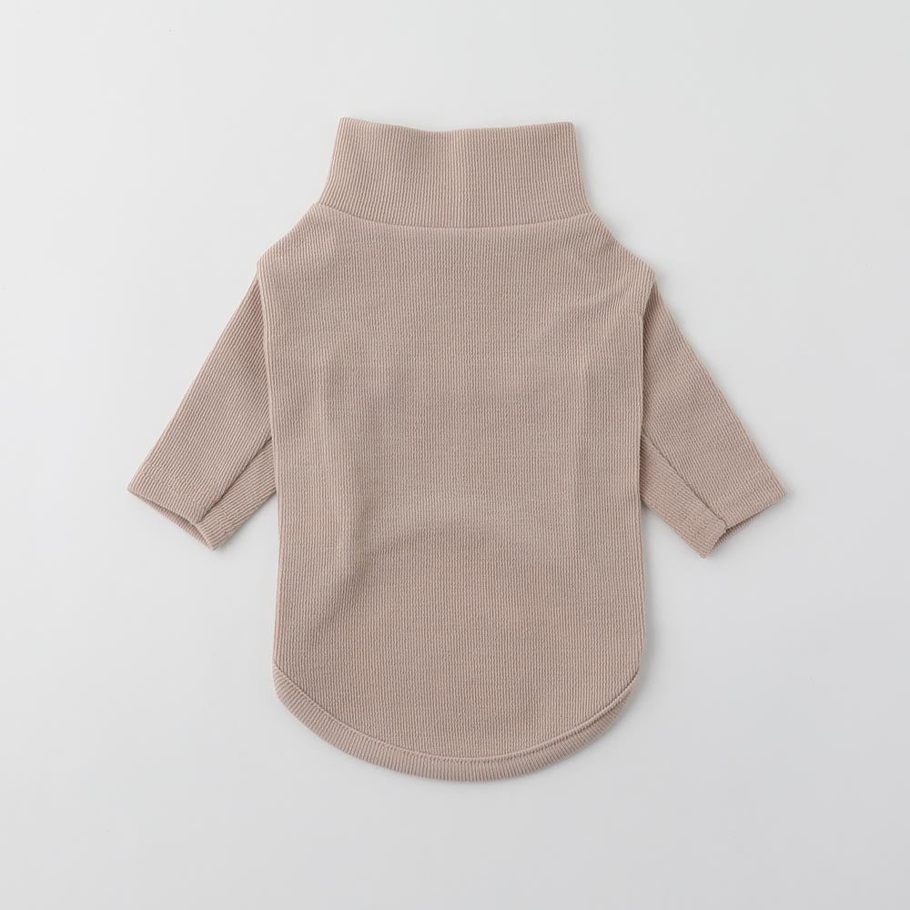 ribbed high neck tops