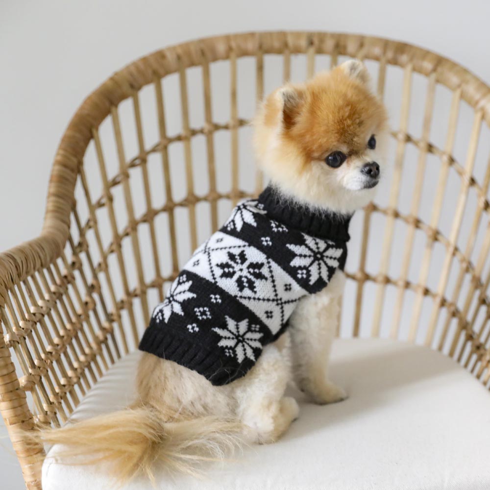 nordic pattern knit tops