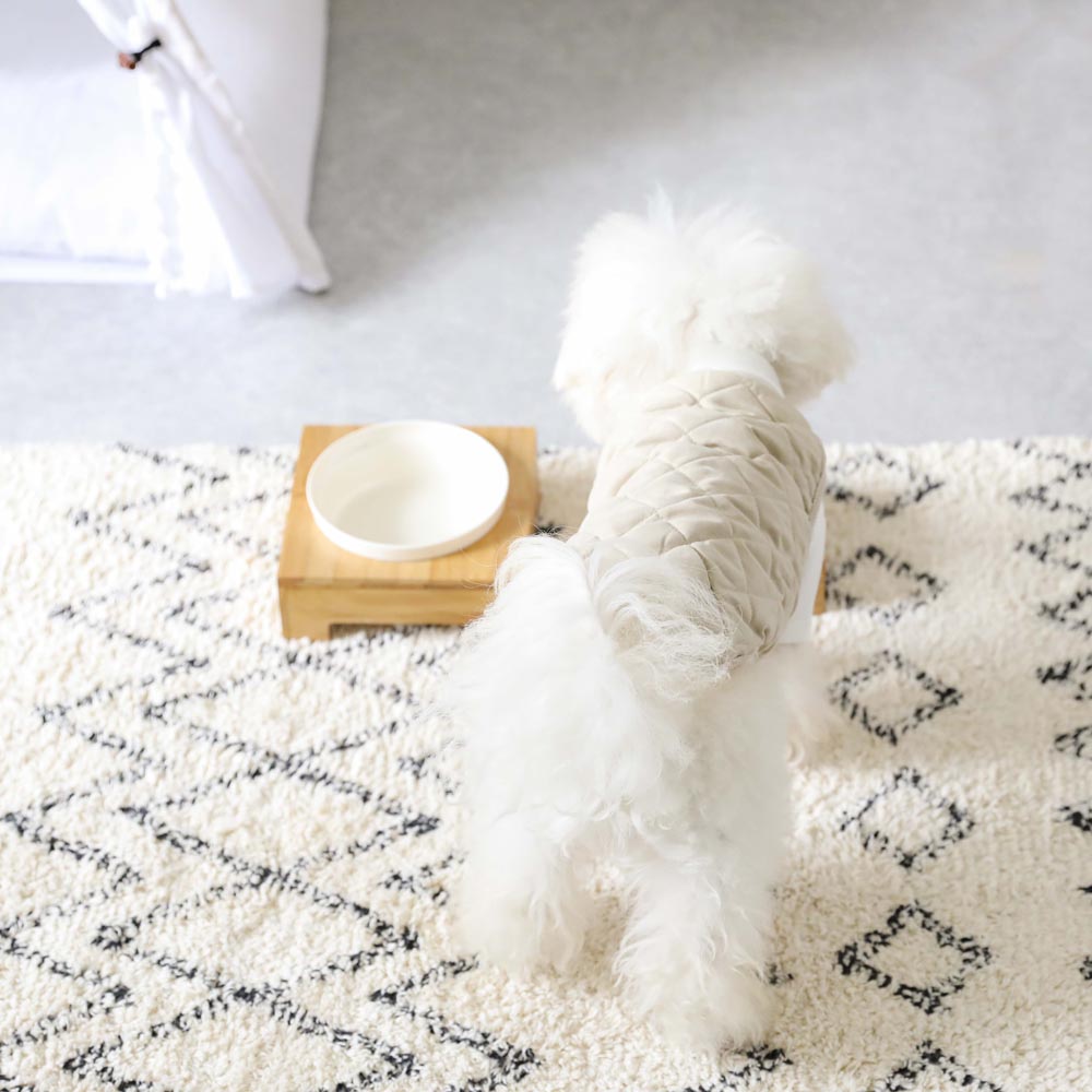 bamboo food bowl stand SMALL