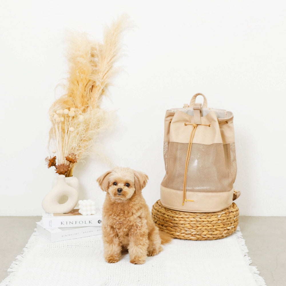 2way mesh drawstring pet bag