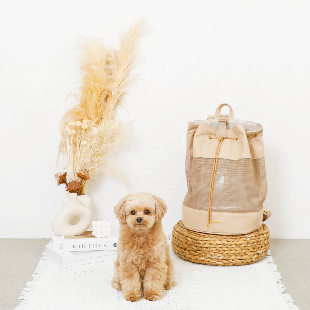 2way mesh drawstring pet bag