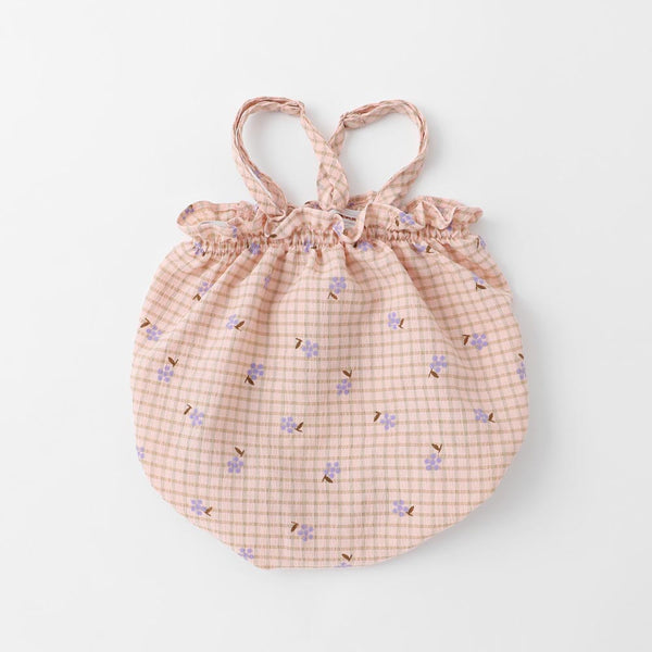 Grape pattern balloon dress